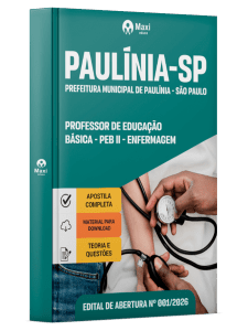 Apostila Prefeitura de Paulínia - SP 2026 - Professor de Educação Básica - PEB II - Enfermagem