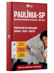 Apostila Prefeitura de Paulínia - SP 2026 - Professor de Educação Básica - PEB II - Inglês
