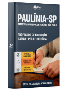 Apostila Prefeitura de Paulínia - SP 2026 - Professor de Educação Básica - PEB II - História