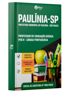 Apostila Prefeitura de Paulínia - SP 2026 - Professor de Educação Básica - PEB II - Língua Portuguesa