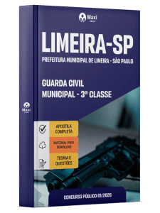 Apostila Prefeitura de Limeira - SP 2026 - Guarda Civil Municipal - 3ª Classe