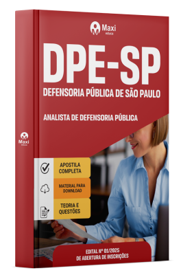 Apostila DPE-SP 2025 - Analista de Defensoria Pública