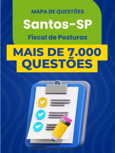 Mapa de Questões Online - Pref. Santos-SP - Fiscal de Posturas - 7 Mil Questões