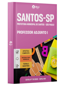 Apostila Prefeitura de Santos em PDF - SP 2026 - Professor Adjunto I