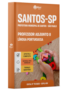 Apostila Prefeitura de Santos - SP 2026 - Professor Adjunto II - Língua Portuguesa