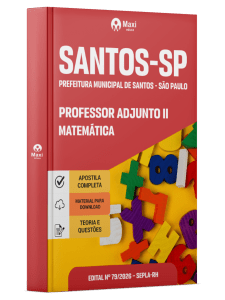 Apostila Prefeitura de Santos - SP 2026 - Professor Adjunto II - Matemática
