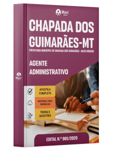 Apostila Prefeitura de Chapada dos Guimarães-MT 2026 em PDF - Agente Administrativo