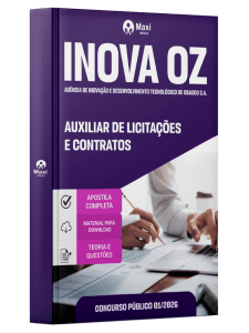 Apostila INOVA OZ 2026 em PDF - Auxiliar de Licitações e Contratos