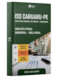 Apostila Prefeitura de Caruaru - PE 2026 - Analista Fiscal Municipal - Área Geral de Ensino Superior