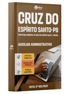 Apostila Prefeitura de Cruz do Espírito Santo-PB 2026 - Auxiliar Administrativo