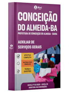 Apostila Prefeitura de Conceição do Almeida-BA 2026 - Auxiliar de Serviços Gerais