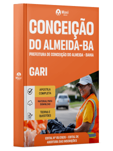 Apostila Prefeitura de Conceição do Almeida-BA 2026 - Gari