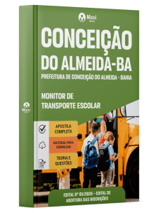 Apostila Prefeitura de Conceição do Almeida-BA 2026 - Monitor de Transporte Escolar