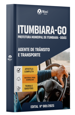 Apostila Prefeitura de Itumbiara - GO 2025 - Agente de Trânsito e Transporte