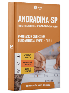 Apostila Prefeitura de Andradina-SP 2026 - Professor de Ensino Fundamental (EMEF) - PEB I