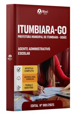Apostila Prefeitura de Itumbiara - GO 2025 - Agente Administrativo Escolar