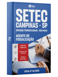 Apostila SETEC Campinas-SP 2026 em PDF - Agente de Fiscalização