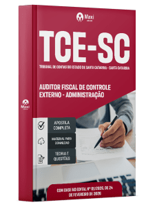 Apostila TCE-SC 2026 em PDF - Auditor Fiscal de Controle Externo - Administração