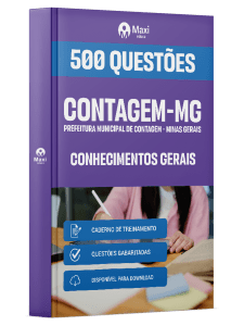 Caderno de Questões Prefeitura de Contagem-MG em PDF - Conhecimentos Gerais - 500 Questões Gabaritadas