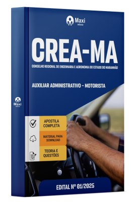 Apostila CREA MA 2025 - Auxiliar Administrativo – Motorista