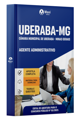 Apostila Câmara de Uberaba-MG  2025 - Agente Administrativo