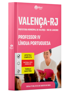Apostila Prefeitura de Valença-RJ 2026 em PDF - Professor IV - Língua Portuguesa