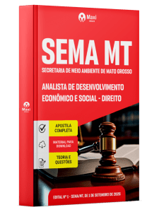 Apostila SEMA-MT 2026 em PDF - Analista de Desenvolvimento Econômico e Social - Direito