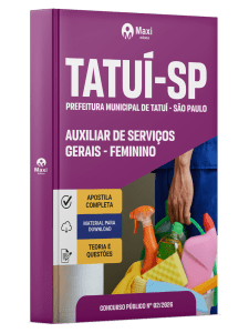 Apostila Prefeitura de Tatuí-SP 2026 - Auxiliar de Serviços Gerais - Feminino