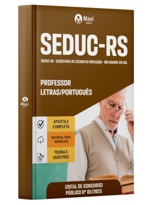 Apostila SEDUC-RS - Secretaria de Educação do Estado do Rio Grande do Sul - 2025 - Professor - Letras/Português