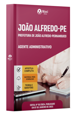 Apostila Prefeitura de João Alfredo - PE 2025 - Agente Administrativo