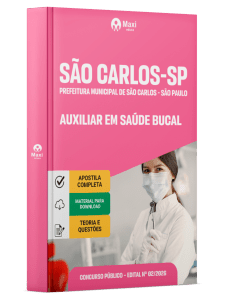 Apostila Prefeitura de São Carlos-SP 2026 em PDF - Auxiliar em Saúde Bucal