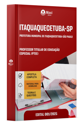 Apostila Prefeitura de Itaquaquecetuba - SP 2025 - Professor Titular de Educação Especial (PTEE)
