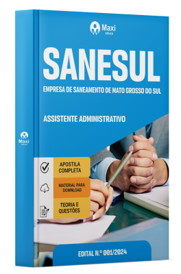 Apostila SANESUL 2025 - Assistente Administrativo