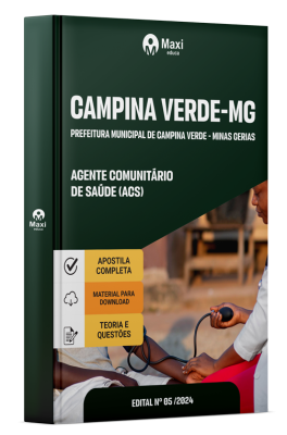 Apostila Prefeitura de Campina Verde-MG 2024 - Agente Comunitário de Saúde (ACS)