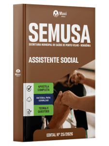 Apostila SEMUSA Porto Velho-RO 2026 - Assistente Social