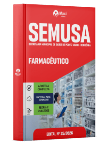 Apostila SEMUSA Porto Velho-RO 2026 - Farmacêutico