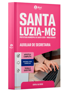 Apostila Prefeitura de Santa Luzia-MG 2026 - Auxiliar de Secretaria