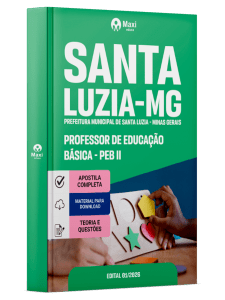 Apostila Prefeitura de Santa Luzia-MG 2026 - Professor de Educação Básica - PEB II