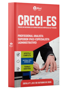 Apostila CRECI-ES 2026 - Profissional Analista Superior (PAS)-Especialista (Administrativo)