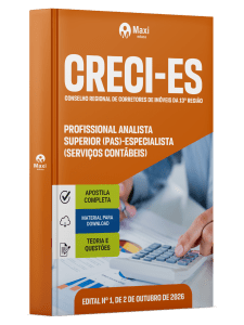Apostila CRECI-ES 2026 - Profissional Analista Superior (PAS)-Especialista (Serviços Contábeis)
