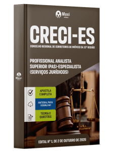 Apostila CRECI-ES 2026 - Profissional Analista Superior (PAS)-Especialista (Serviços Jurídicos)