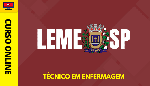 Curso Prefeitura de Leme - SP 2026 - Técnico em Enfermagem