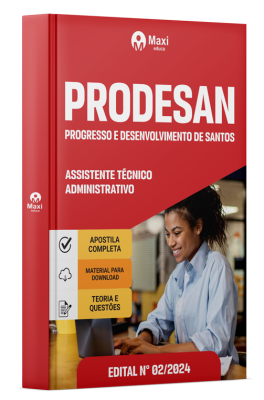 Apostila PRODESAN 2024 - Assistente Técnico-Administrativo