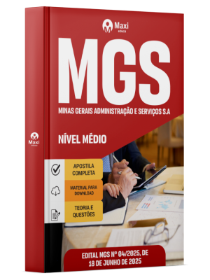 Apostila MGS - Minas Gerais Administração e Serviços S.A - 2025 - Nível Médio