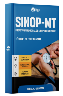 Apostila Prefeitura de Sinop-MT 2024 - Técnico de Enfermagem