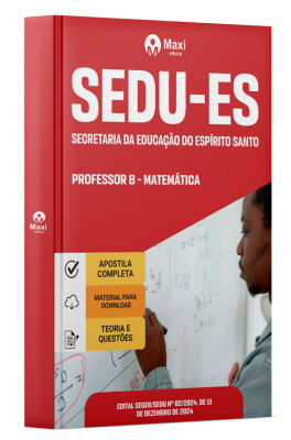 Apostila SEDU-ES 2024 - Professor B - Matemática