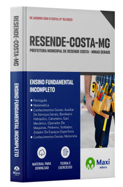 Apostila Prefeitura de Resende Costa - MG - 2024