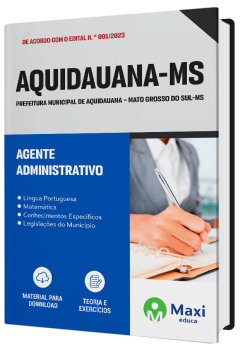Apostila Prefeitura de Aquidauana - MS - 2023
