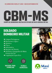 Apostila de Corpo de Bombeiros Militar de Mato Grosso do Sul - CBM-MS 2022