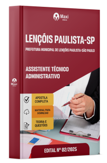 Apostila Prefeitura de Lençóis Paulista-SP 2025